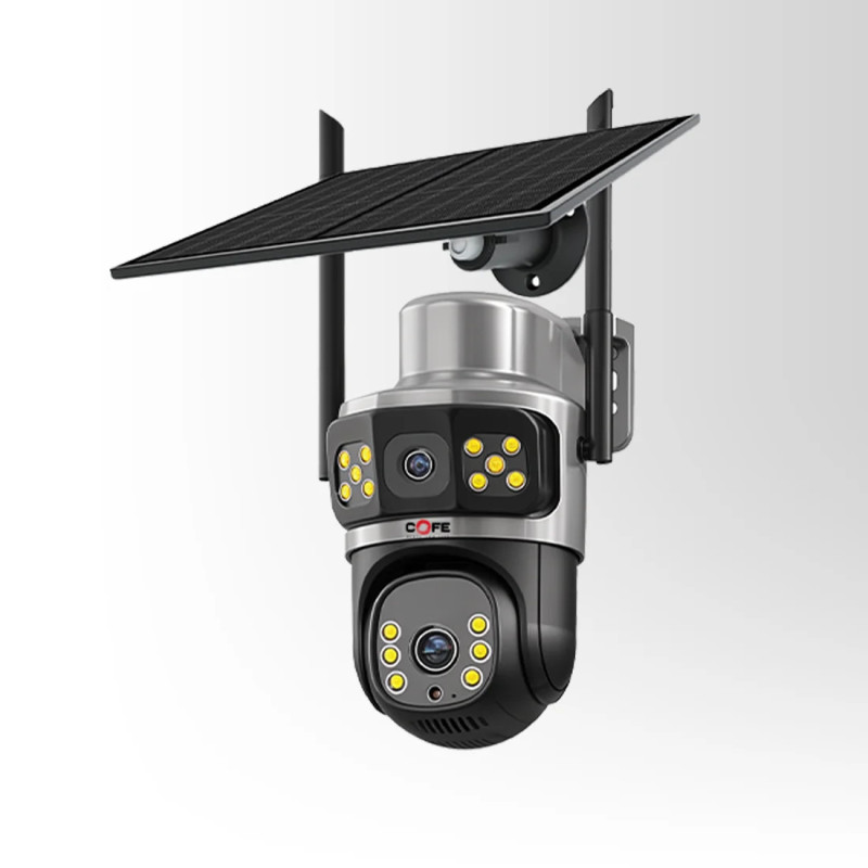 COFE CF-4GPTSL24-BDL UHD 4G Solar Dual-Light PT Camera | Detroit Technologies